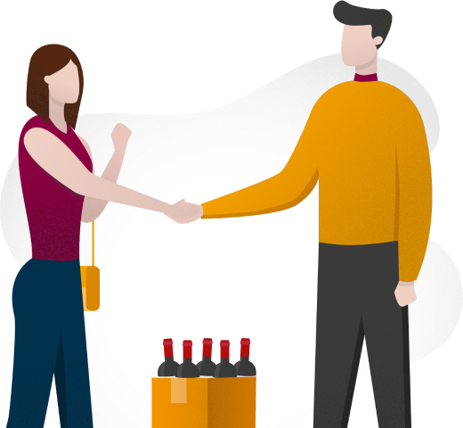 vente de vin simple et rapide
